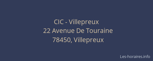 CIC - Villepreux