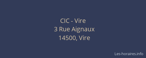 CIC - Vire