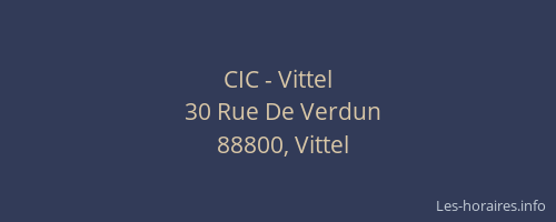 CIC - Vittel
