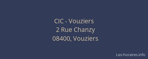 CIC - Vouziers