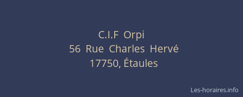 C.I.F  Orpi