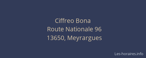 Ciffreo Bona
