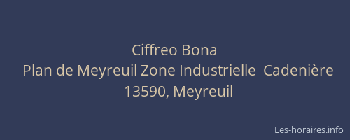 Ciffreo Bona