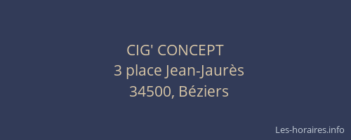 CIG' CONCEPT