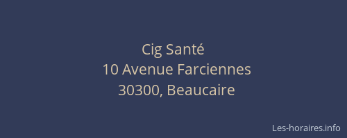Cig Sant&eacute;