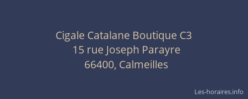 Cigale Catalane Boutique C3