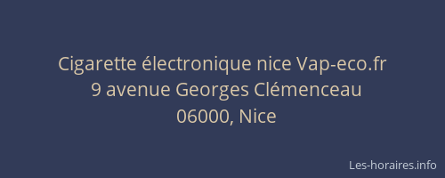 Cigarette électronique nice Vap-eco.fr