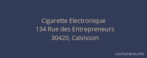 Cigarette Electronique