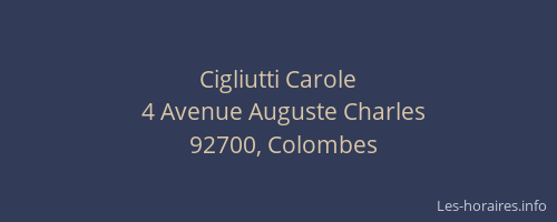 Cigliutti Carole