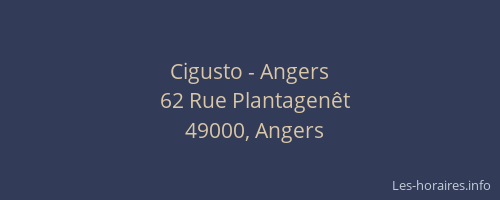 Cigusto - Angers