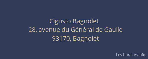 Cigusto Bagnolet