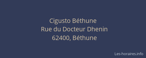 Cigusto Béthune