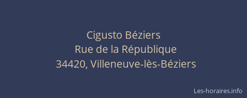 Cigusto Béziers