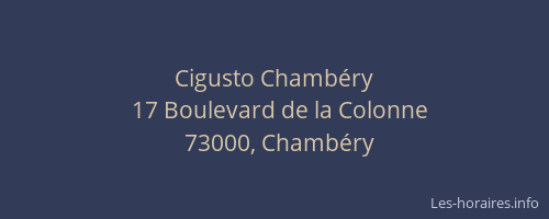 Cigusto Chambéry
