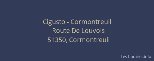 Cigusto - Cormontreuil