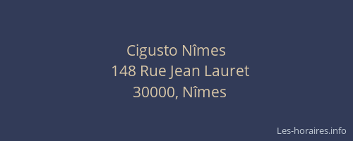 Cigusto Nîmes