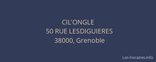 CIL'ONGLE