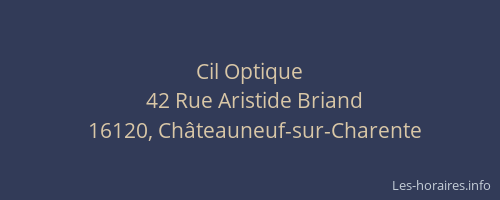 Cil Optique