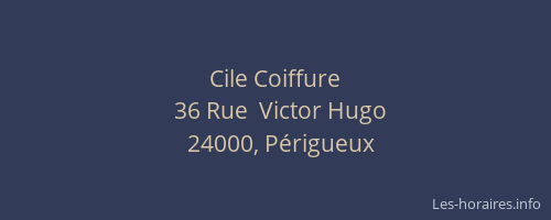 Cile Coiffure