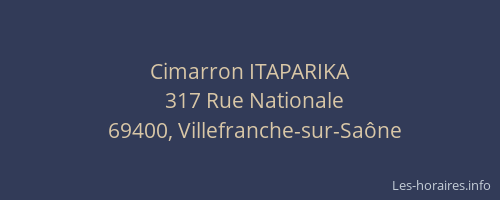 Cimarron ITAPARIKA