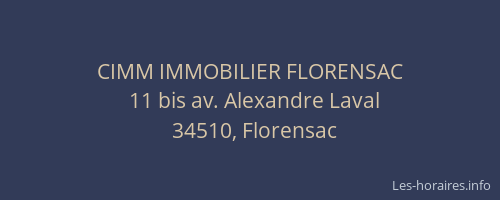 CIMM IMMOBILIER FLORENSAC