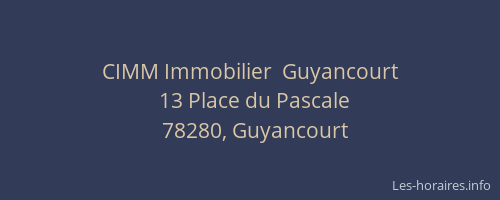 CIMM Immobilier  Guyancourt