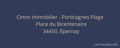 Cimm Immobilier - Portiragnes Plage