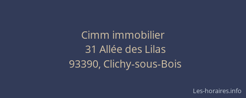 Cimm immobilier