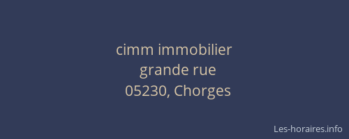 cimm immobilier