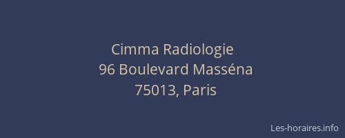 Cimma Radiologie