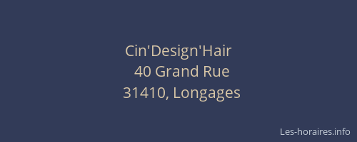 Cin'Design'Hair