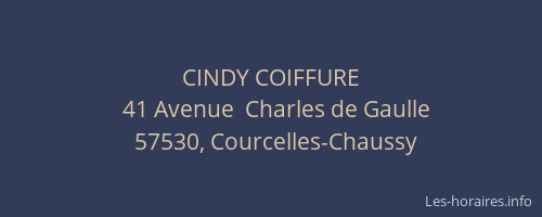 CINDY COIFFURE