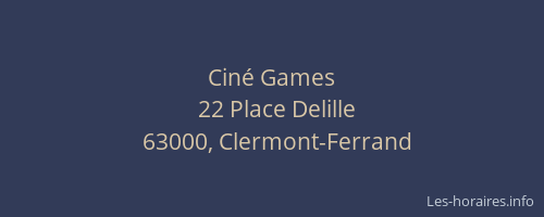 Ciné Games