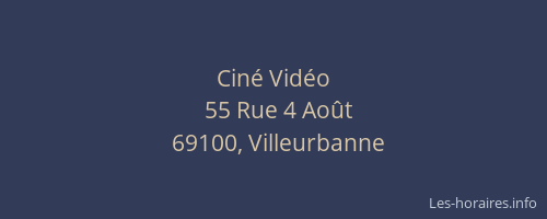 Ciné Vidéo