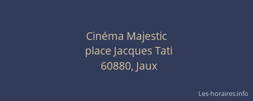 Cin&eacute;ma Majestic