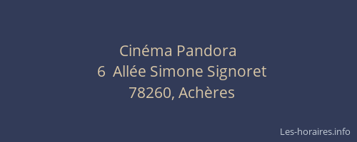 Cin&eacute;ma Pandora