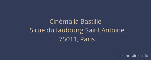 Cinéma la Bastille