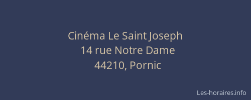 Cinéma Le Saint Joseph