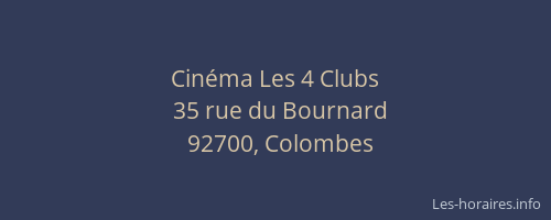 Cinéma Les 4 Clubs