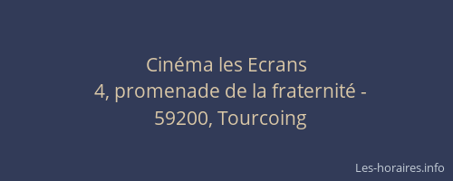 Cinéma les Ecrans