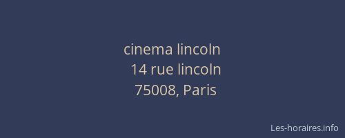 cinema lincoln