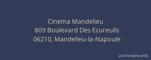 Cinema Mandelieu
