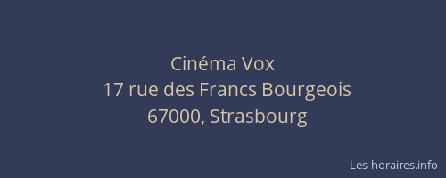 Cinéma Vox