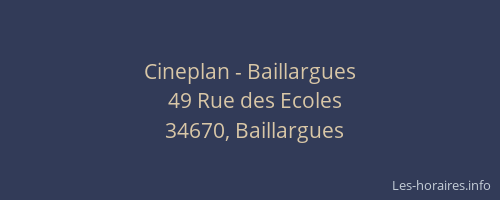 Cineplan - Baillargues