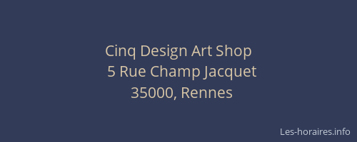 Cinq Design Art Shop