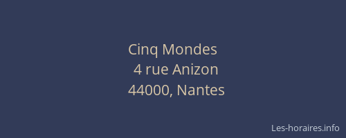 Cinq Mondes