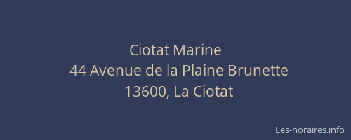 Ciotat Marine