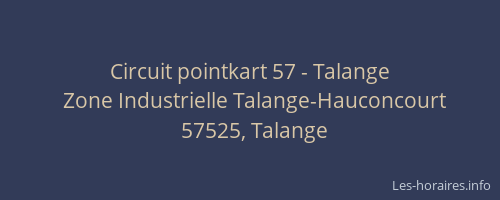 Circuit pointkart 57 - Talange