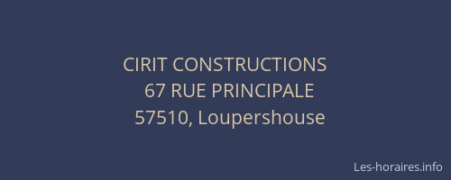 CIRIT CONSTRUCTIONS