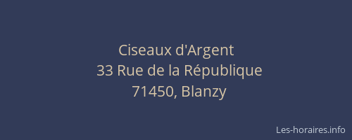 Ciseaux d'Argent